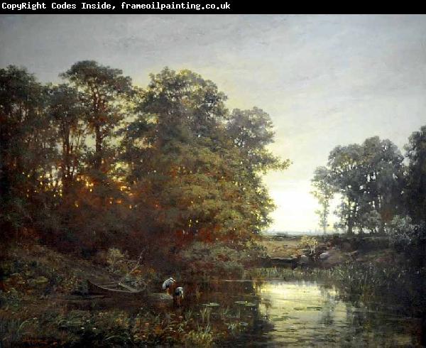 Charles Francois Daubigny Landscape with a pond